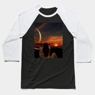 Moonset Baseball T-Shirt